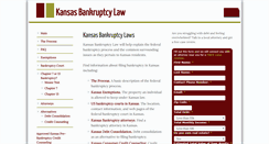 Desktop Screenshot of kansasbankruptcylaw.com